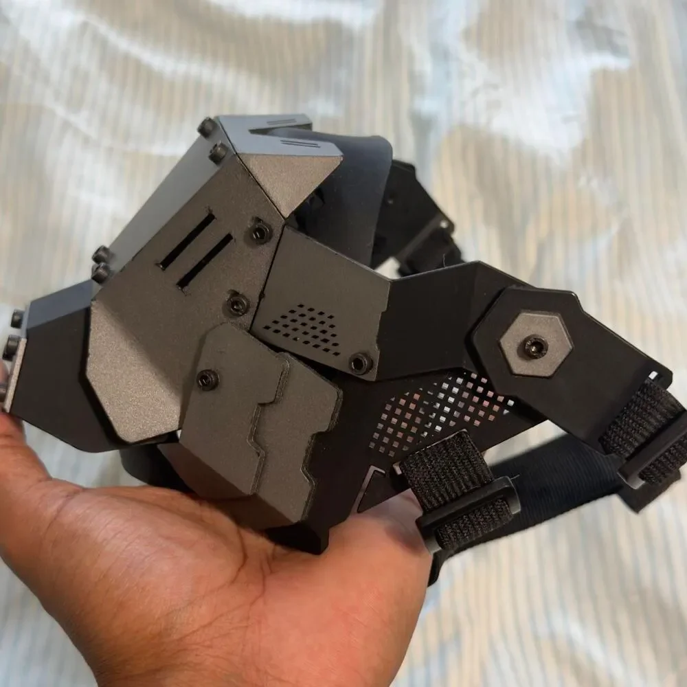 Cyberpunk Commander Style Modular Half Mask #rave #festival #costume